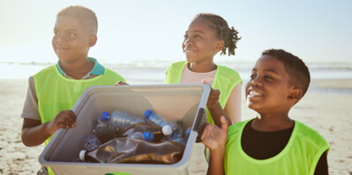 Young participants contributing to a community project