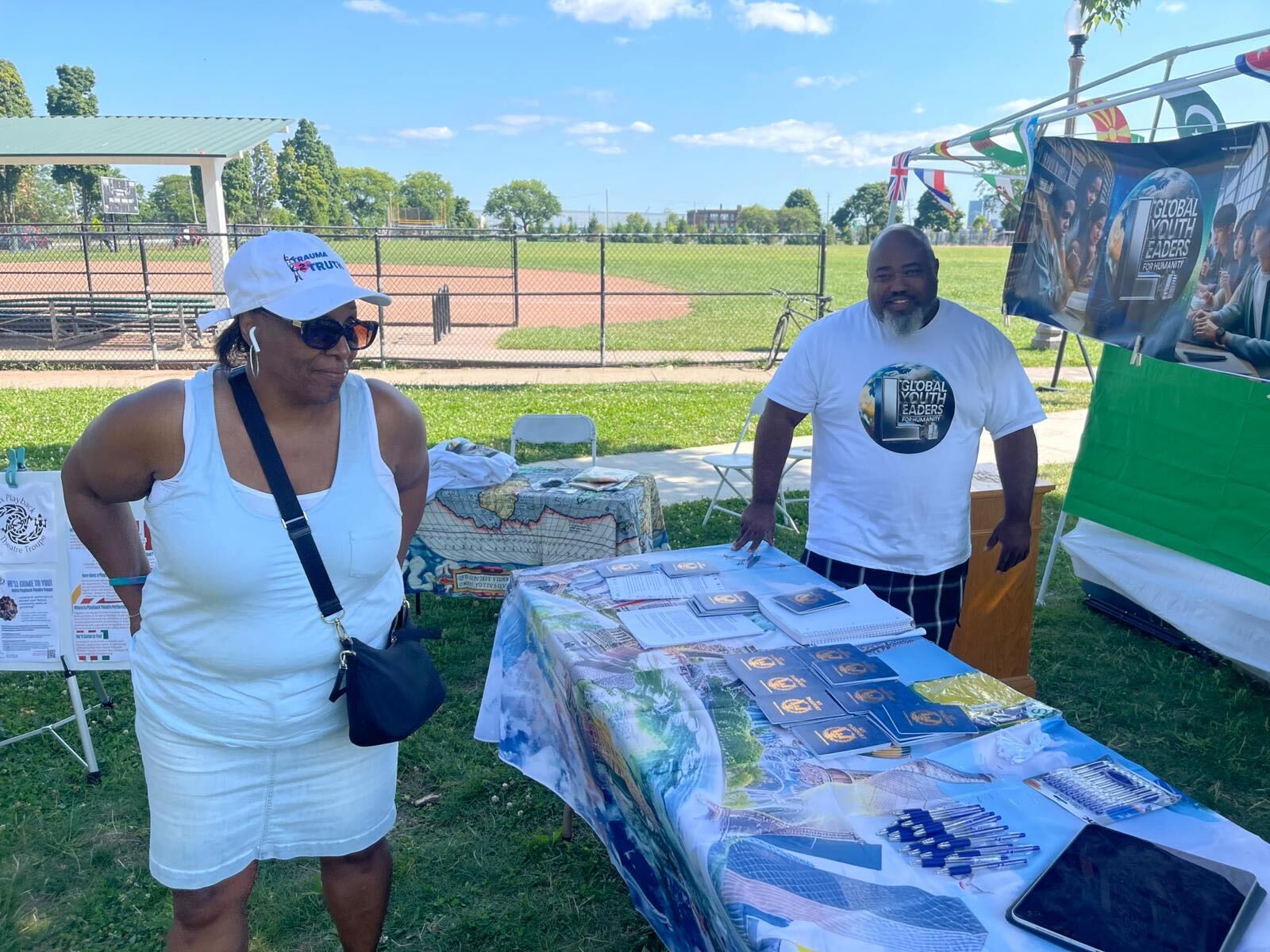 GYLFH community information booth in Detroit